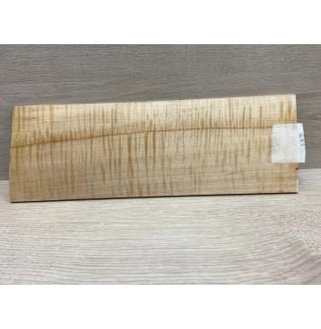 Клён Белый Явор, Волнистый заготовка накладки на головку грифа Радиал АА Волна ААА 5х118х345 мм-4