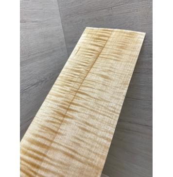 Клён Белый Явор, Волнистый заготовка накладки на головку грифа Радиал АА Волна ААА 5х118х345 мм-0