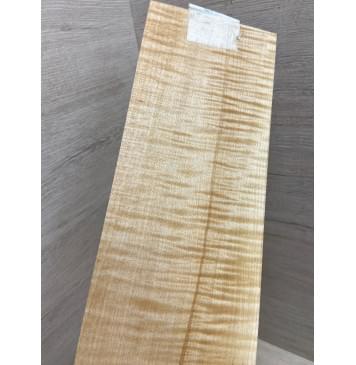 Клён Белый Явор, Волнистый заготовка накладки на головку грифа Радиал АА Волна ААА 5х118х345 мм-4