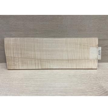 Клён Белый Явор, Волнистый заготовка накладки на головку грифа Радиал АА Волна ААА 5х118х345 мм-1