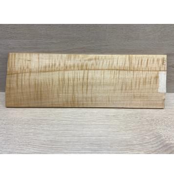 Клён Белый Явор, Волнистый заготовка накладки на головку грифа Радиал АА Волна ААА 5х118х345 мм-3