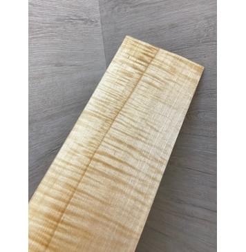 Клён Белый Явор, Волнистый заготовка накладки на головку грифа Радиал АА Волна ААА 5х118х345 мм-0