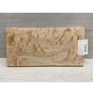 Клён Облачко заготовка накладки на головку грифа Смешанный ААА Волна АА 8х116х230 мм-3