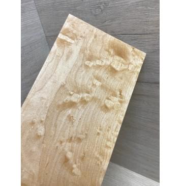 Клён Облачко заготовка накладки на головку грифа Смешанный ААА Волна АА 8х116х230 мм-4