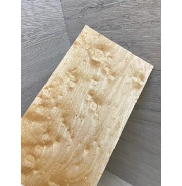 Клён Облачко заготовка накладки на головку грифа Смешанный ААА Волна АА 8х116х230 мм-5