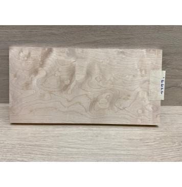 Клён Облачко заготовка накладки на головку грифа Тангент ААА Волна АА 8х116х230 мм-0