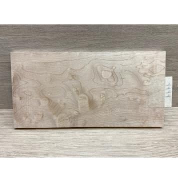 Клён Облачко заготовка накладки на головку грифа Тангент ААА Волна АА 8х116х230 мм-6