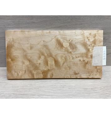 Клён Облачко заготовка накладки на головку грифа Тангент ААА Волна АА 8х116х230 мм-1