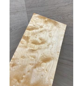 Клён Облачко заготовка накладки на головку грифа Тангент ААА Волна АА 8х116х230 мм-3