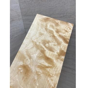 Клён Облачко заготовка накладки на головку грифа Тангент ААА Волна АА 8х116х230 мм-4