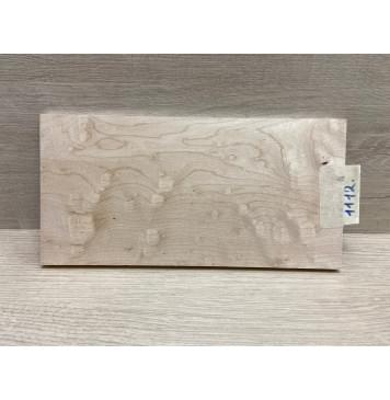 Клён Облачко заготовка накладки на головку грифа Смешанный ААА Волна АА 9х116х230 мм-0