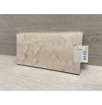 Клён Облачко заготовка накладки на головку грифа Смешанный ААА Волна АА 9х116х230 мм-4