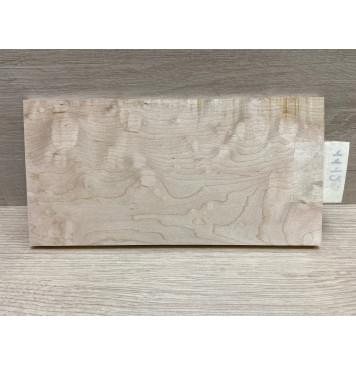 Клён Облачко заготовка накладки на головку грифа Смешанный ААА Волна АА 9х116х230 мм-5