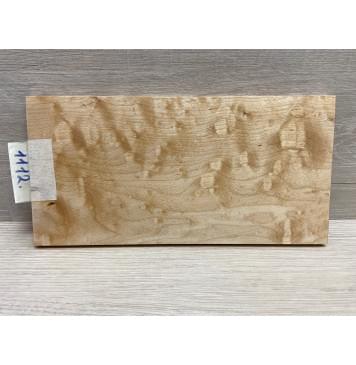 Клён Облачко заготовка накладки на головку грифа Смешанный ААА Волна АА 9х116х230 мм-6