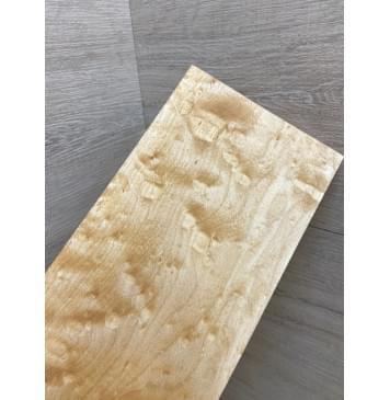 Клён Облачко заготовка накладки на головку грифа Смешанный ААА Волна АА 9х116х230 мм-3