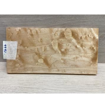 Клён Облачко заготовка накладки на головку грифа Тангент ААА Волна АА 8х116х230 мм-3