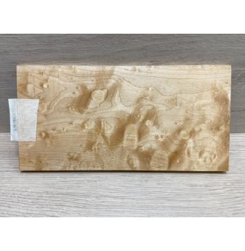 Клён Облачко заготовка накладки на головку грифа Тангент ААА Волна АА 8х116х230 мм-1