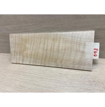 Клён Белый Явор, Волнистый заготовка накладки на головку грифа Радиал АА Волна А 6х115х295 мм-2