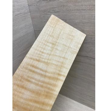 Клён Белый Явор, Волнистый заготовка накладки на головку грифа Радиал АА Волна А 6х115х295 мм-1