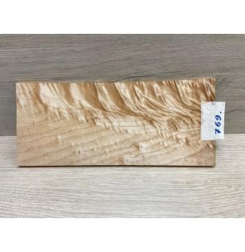 Клён Белый Явор, Волнистый заготовка накладки на головку грифа Смешанный ААА Волна ААА 6х105х240 мм-6
