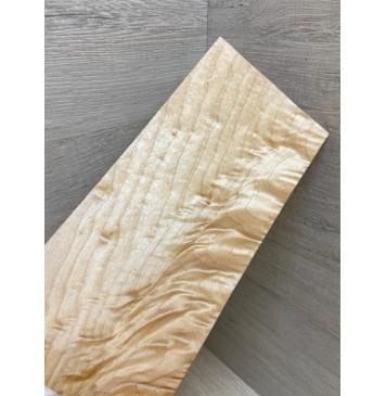 Клён Белый Явор, Волнистый заготовка накладки на головку грифа Смешанный ААА Волна ААА 6х105х240 мм-3