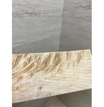 Клён Белый Явор, Волнистый заготовка накладки на головку грифа Смешанный ААА Волна ААА 6х105х240 мм-2