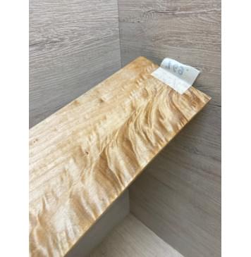 Клён Белый Явор, Волнистый заготовка накладки на головку грифа Смешанный ААА Волна ААА 6х105х240 мм-1