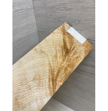 Клён Белый Явор, Волнистый заготовка накладки на головку грифа Смешанный ААА Волна ААА 8х90х210 мм-2