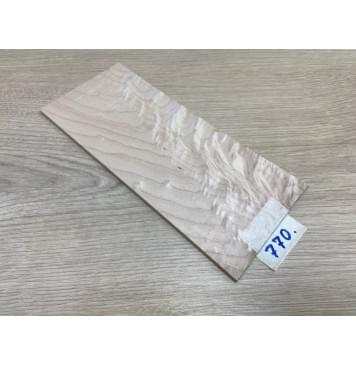 Клён Белый Явор, Волнистый заготовка накладки на головку грифа Смешанный ААА Волна ААА 5х105х240 мм-7