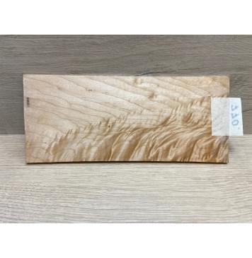 Клён Белый Явор, Волнистый заготовка накладки на головку грифа Смешанный ААА Волна ААА 5х105х240 мм-4