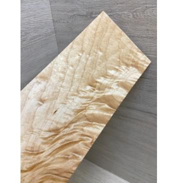 Клён Белый Явор, Волнистый заготовка накладки на головку грифа Смешанный ААА Волна ААА 5х105х240 мм-0