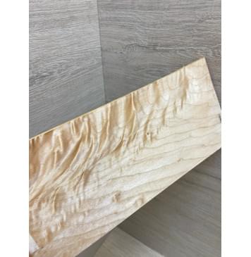 Клён Белый Явор, Волнистый заготовка накладки на головку грифа Смешанный ААА Волна ААА 5х105х240 мм-3