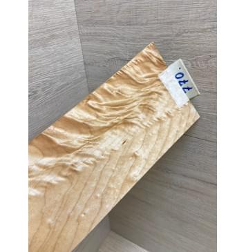 Клён Белый Явор, Волнистый заготовка накладки на головку грифа Смешанный ААА Волна ААА 5х105х240 мм-2