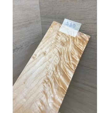 Клён Белый Явор, Волнистый заготовка накладки на головку грифа Смешанный ААА Волна ААА 5х105х240 мм-1