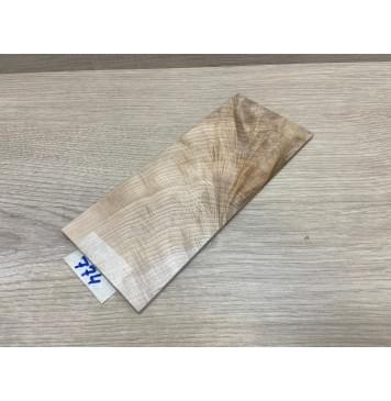 Клён Чёрный Явор, Волнистый заготовка накладки на головку грифа Смешанный АА Волна АА 5х90х210 мм-3