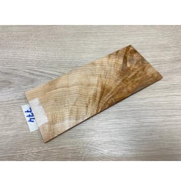 Клён Чёрный Явор, Волнистый заготовка накладки на головку грифа Смешанный АА Волна АА 5х90х210 мм-2