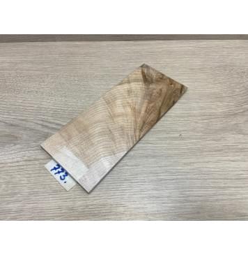 Клён Чёрный Явор, Волнистый заготовка накладки на головку грифа Смешанный АА Волна АА 5х90х210 мм-4