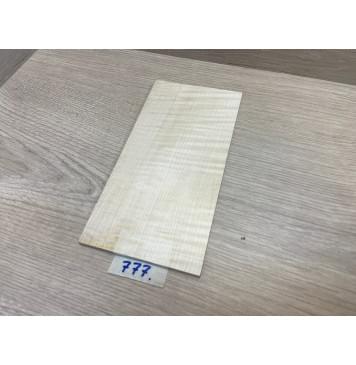 Клён Белый Явор, Волнистый заготовка накладки на головку грифа Радиал ААА Волна АА 5х105х205 мм-1