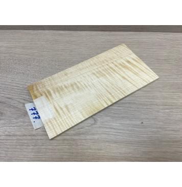 Клён Белый Явор, Волнистый заготовка накладки на головку грифа Радиал ААА Волна АА 5х105х205 мм-4