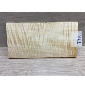 Клён Белый Явор, Волнистый заготовка накладки на головку грифа Радиал ААА Волна АА 5х105х205 мм-8