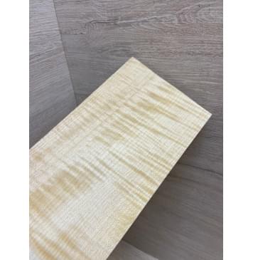 Клён Белый Явор, Волнистый заготовка накладки на головку грифа Радиал ААА Волна АА 5х105х205 мм-9