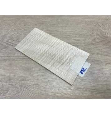 Клён Белый Явор, Волнистый заготовка накладки на головку грифа Радиал ААА Волна ААА 5.5х105х205 мм-7