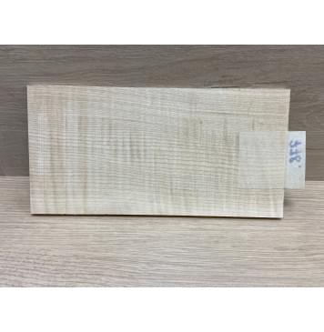 Клён Белый Явор, Волнистый заготовка накладки на головку грифа Радиал ААА Волна ААА 5.5х105х205 мм-5