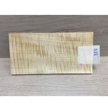 Клён Белый Явор, Волнистый заготовка накладки на головку грифа Радиал ААА Волна ААА 5.5х105х205 мм-3