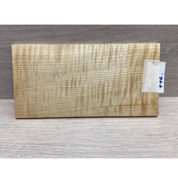 Клён Белый Явор, Волнистый заготовка накладки на головку грифа Радиал ААА Волна ААА 5.5х105х205 мм-2