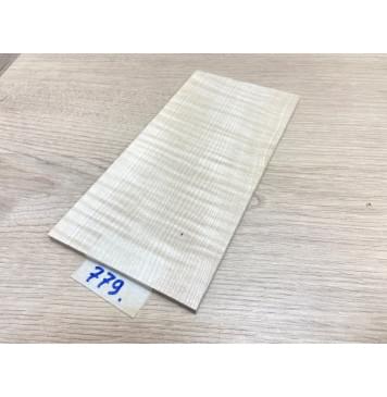 Клён Белый Явор, Волнистый заготовка накладки на головку грифа Радиал ААА Волна ААА 5х105х205 мм-6