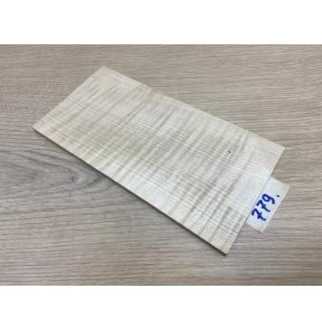 Клён Белый Явор, Волнистый заготовка накладки на головку грифа Радиал ААА Волна ААА 5х105х205 мм-5