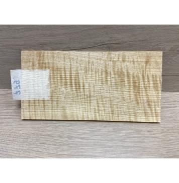 Клён Белый Явор, Волнистый заготовка накладки на головку грифа Радиал ААА Волна ААА 5х105х205 мм-3