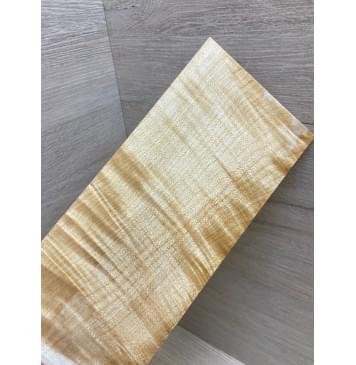 Клён Белый Явор, Волнистый заготовка накладки на головку грифа Смешанный ААА Волна ААА 4х102х240 мм-1