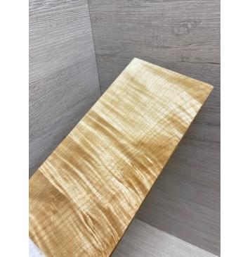 Клён Белый Явор, Волнистый заготовка накладки на головку грифа Смешанный ААА Волна ААА 7х102х240 мм-2